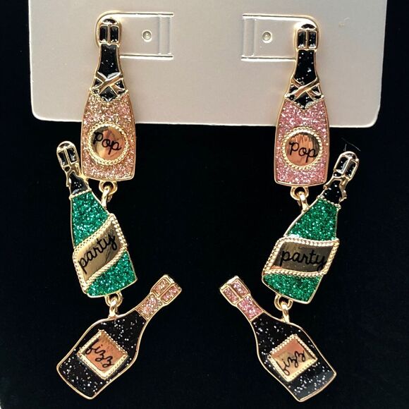 Sugarfix by Baublebar Earrings Champagne Problems Drop Dangle Statement Earrings - Picture 1 of 5